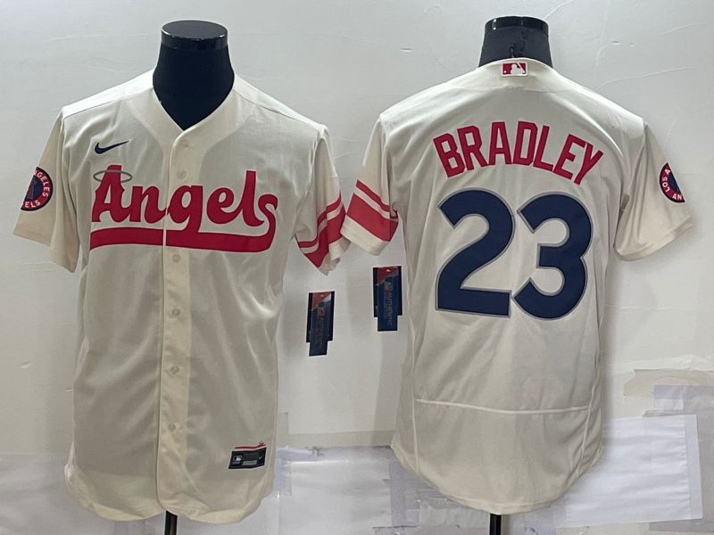 Men Los Angeles Angels #23 Bradley Cream City Edition Elite Nike 2022 MLB Jersey
